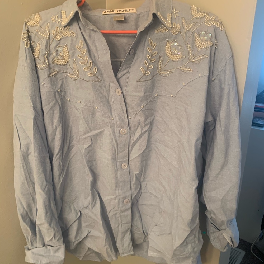Vintage Jane Ashley Denim top